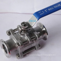 Manul iso standard food grade ball clamped valve